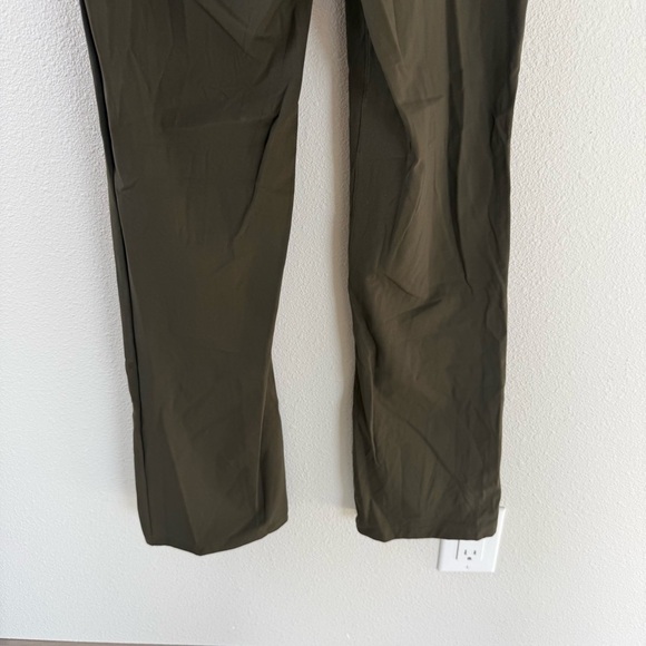 Lululemon Smooth Fit Pull-On High-Rise Pants Dark Olive Green Athleisure Women 4 - Picture 10 of 12